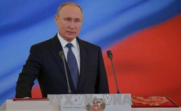 Khoảnh khắc Tổng thống Nga Putin tuyên thệ nhậm chức, chính thức bắt đầu nhiệm kỳ thứ 5